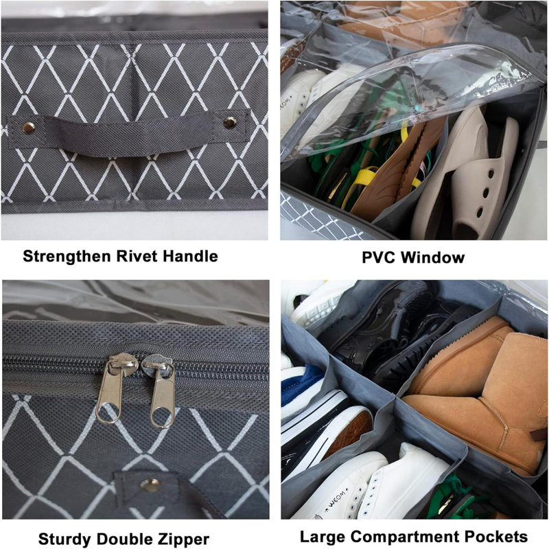 Under bed shoe storage for heels best sale